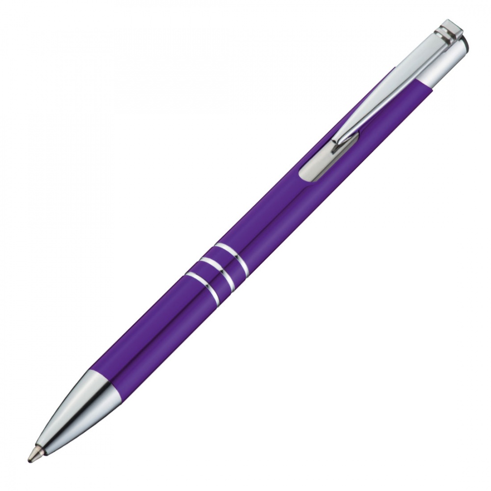 Logotrade promotional giveaway image of: Metal pen, Lilac