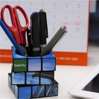 Logotrade promotional product image of: 3D Rubik's Pen Pot
