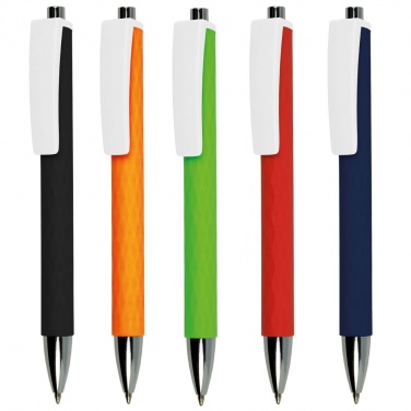 Logo trade promotional products picture of: Plastic ball pen, orange
