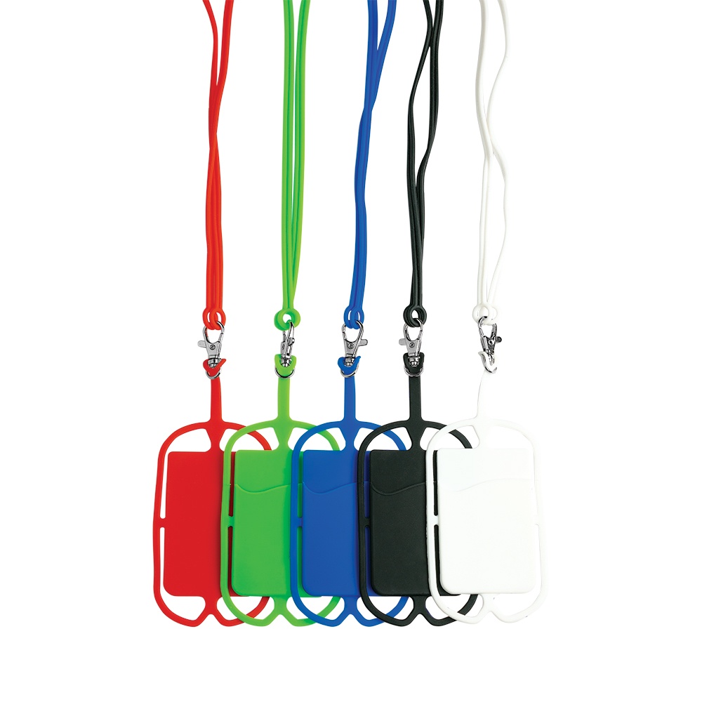 Logo trade promotional items picture of: Lanyard with cardholder, White