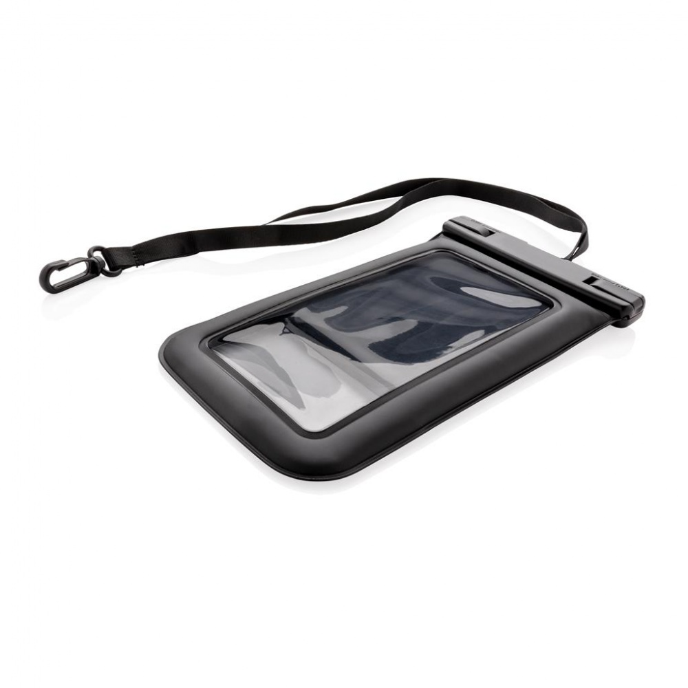 Logo trade promotional gifts image of: IPX8 Waterproof Floating Phone Pouch, black
