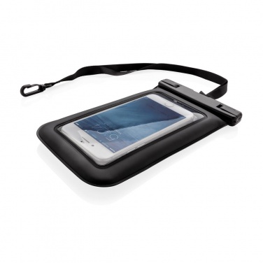 Logo trade promotional merchandise image of: IPX8 Waterproof Floating Phone Pouch, black