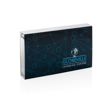 Logotrade promotional giveaway picture of: Printed sample 4.000 mAh slim powerbank, black
