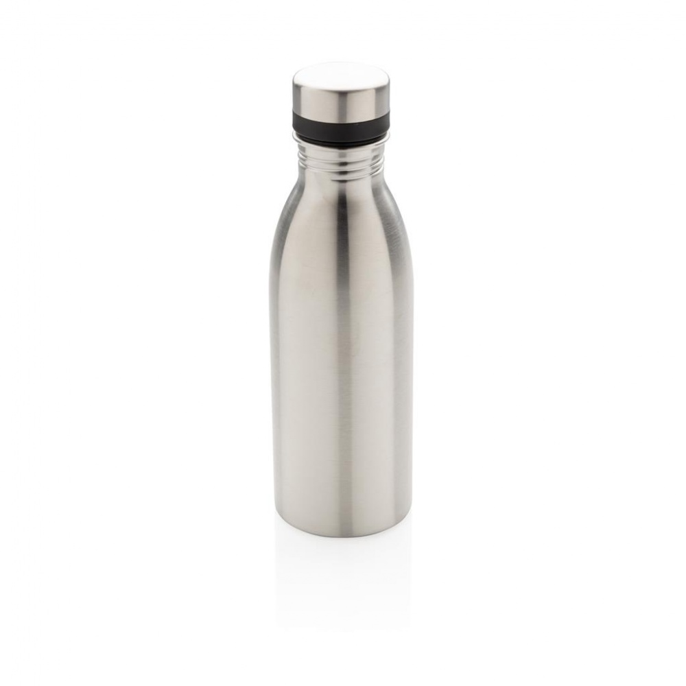 Logotrade promotional gift picture of: Deluxe stainless steel water bottle, silver