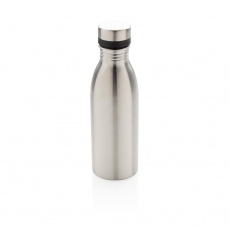 Deluxe stainless steel water bottle, silver