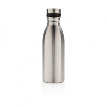 Logotrade business gift image of: Deluxe stainless steel water bottle, silver