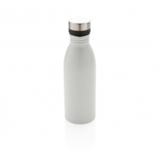 Deluxe stainless steel water bottle, white