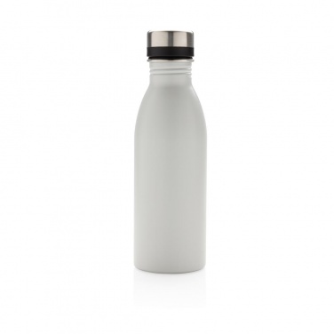 Logo trade advertising product photo of: Deluxe stainless steel water bottle, white