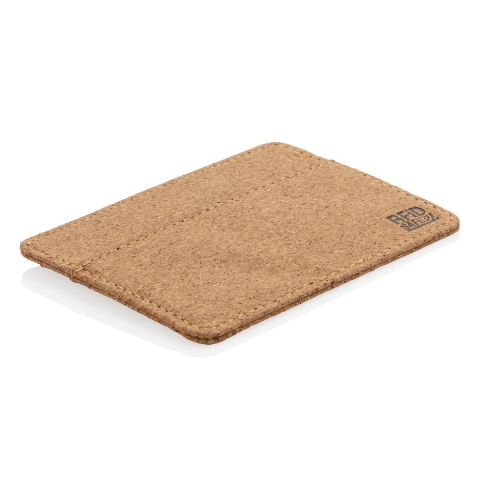 Logo trade corporate gifts picture of: ECO cork secure RFID cardholder, brown