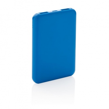 Logo trade advertising product photo of: High Density 5.000 mAh Pocket Powerbank, blue