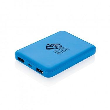 Logotrade promotional gift image of: High Density 5.000 mAh Pocket Powerbank, blue
