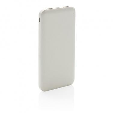Logo trade promotional products picture of: High Density 10.000 mAh Pocket Powerbank, white