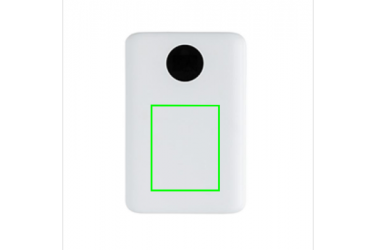 Logo trade corporate gifts image of: 10.000 mAh pocket powerbank with triple input, white