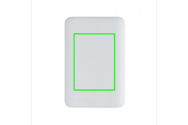Logo trade business gifts image of: 10.000 mAh pocket powerbank with triple input, white