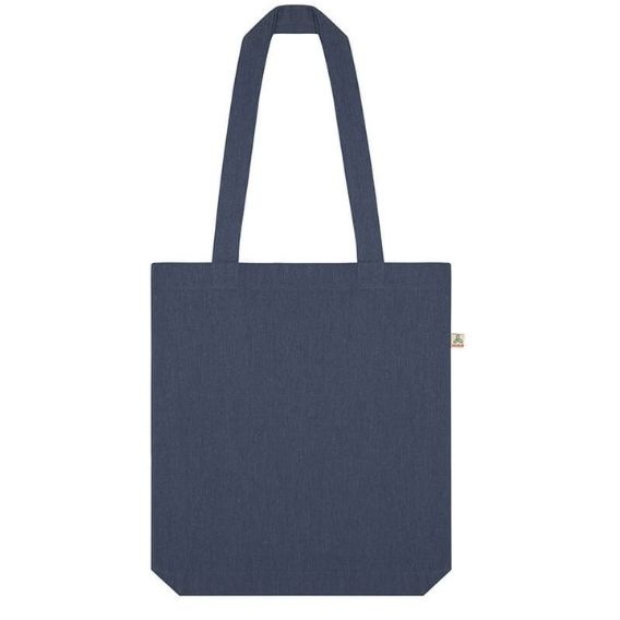 Logotrade promotional giveaway image of: Shopper tote bag, melange dark denim