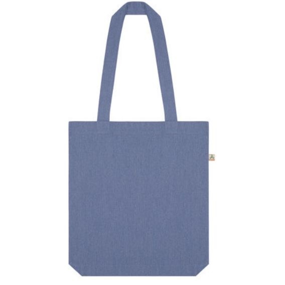 Logotrade corporate gift image of: Shopper tote bag, melange light denim