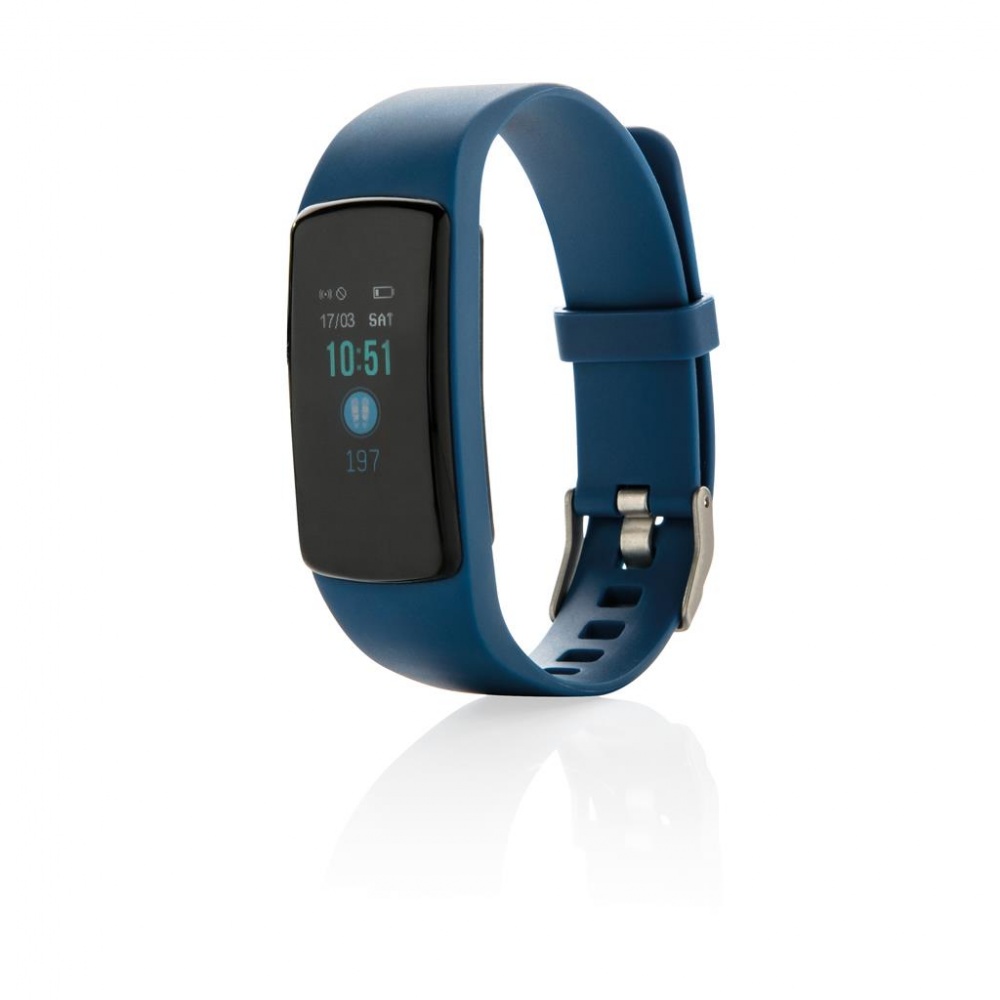 Logo trade promotional products picture of: Stay Fit with heart rate monitor, blue