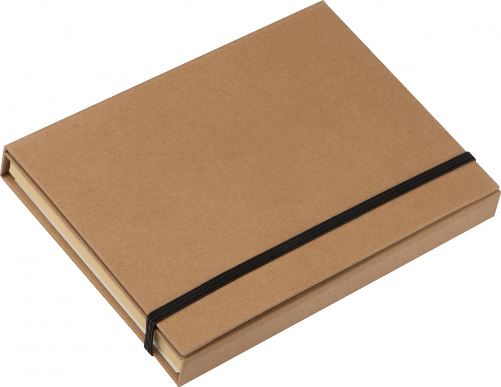 Logotrade promotional merchandise image of: Writing case with cardboard cover, brown