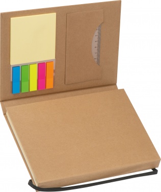 Logo trade advertising products picture of: Writing case with cardboard cover, brown