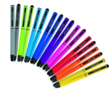 Logo trade promotional gifts image of: Writing set touch pen, soft touch CELEBRATION Pierre Cardin