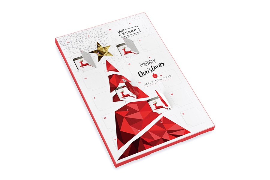 Logotrade promotional gift image of: advent calendar with 24 square chocolates