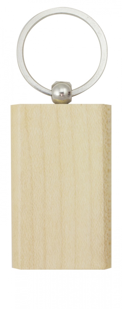 Logo trade promotional items image of: Rectangular wooden keyholder, Brown