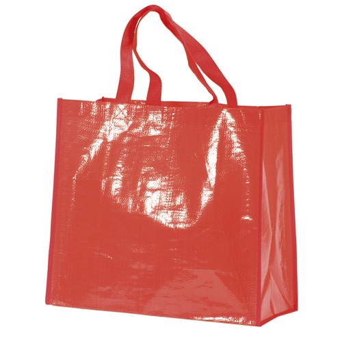 Logo trade corporate gift photo of: Shopping bag, Red