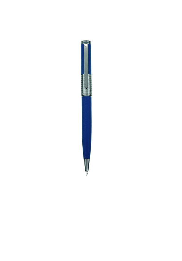 Logo trade promotional gifts image of: Metal ballpoint pen EVOLUTION Pierre Cardin, Blue
