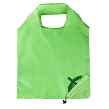 Logo trade business gifts image of: Foldable shopping bag, light green