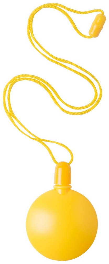 Logo trade promotional items picture of: Round bubble bottle, yellow