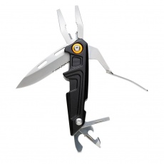 Multitool with bit set, black, personalized name, sleeve, gift wrap