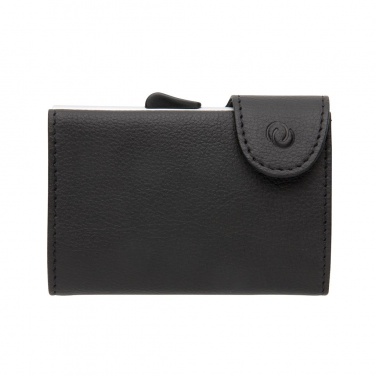 Logo trade corporate gifts picture of: C-Secure RFID card holder & wallet black with name, sleeve, gift wrap