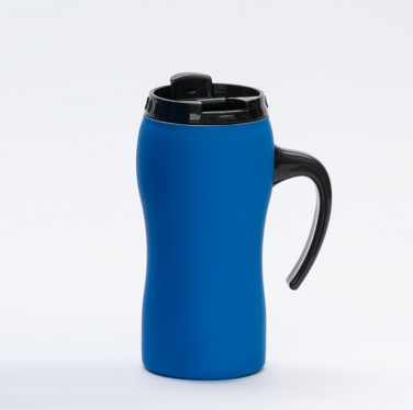 Logotrade business gift image of: THERMAL MUG & WATER BOTTLE SET, Blue