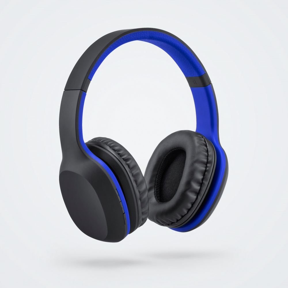 Logo trade promotional items picture of: Wireless headphones Colorissimo, blue