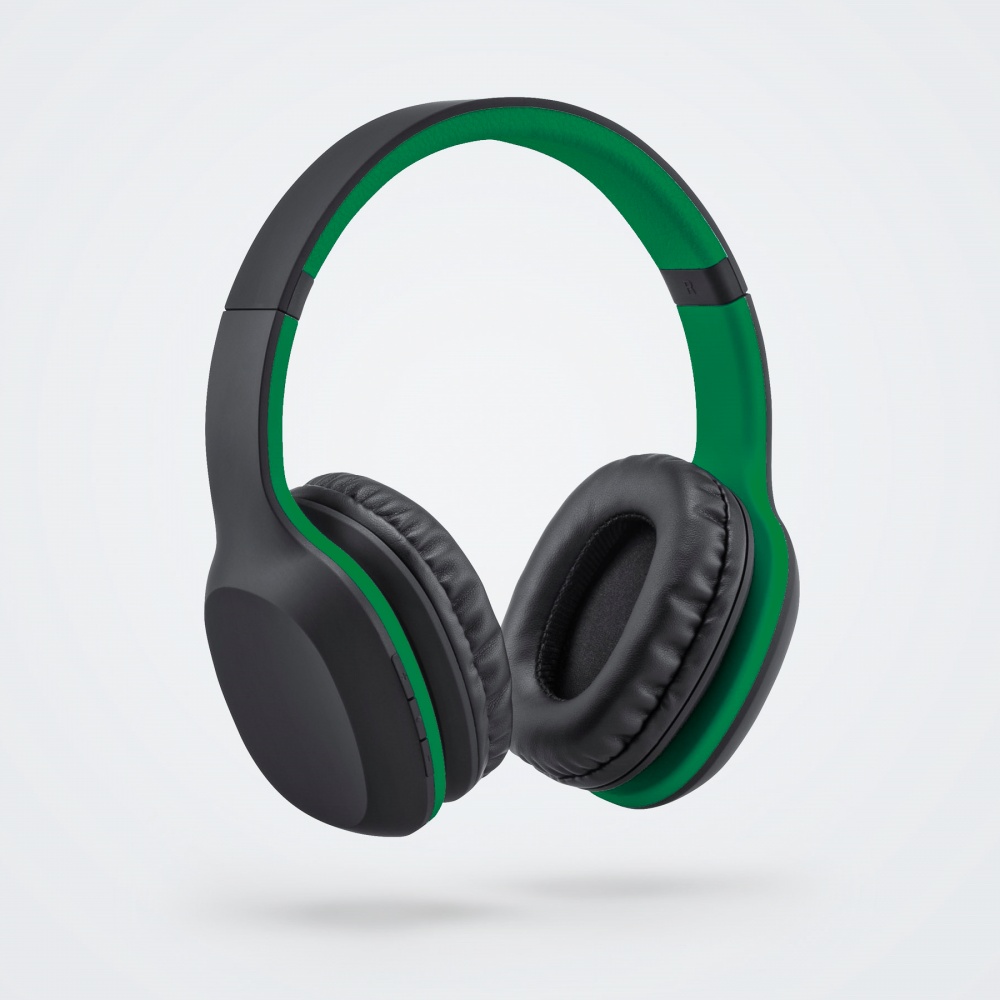 Logo trade promotional products picture of: Wireless headphones Colorissimo, green