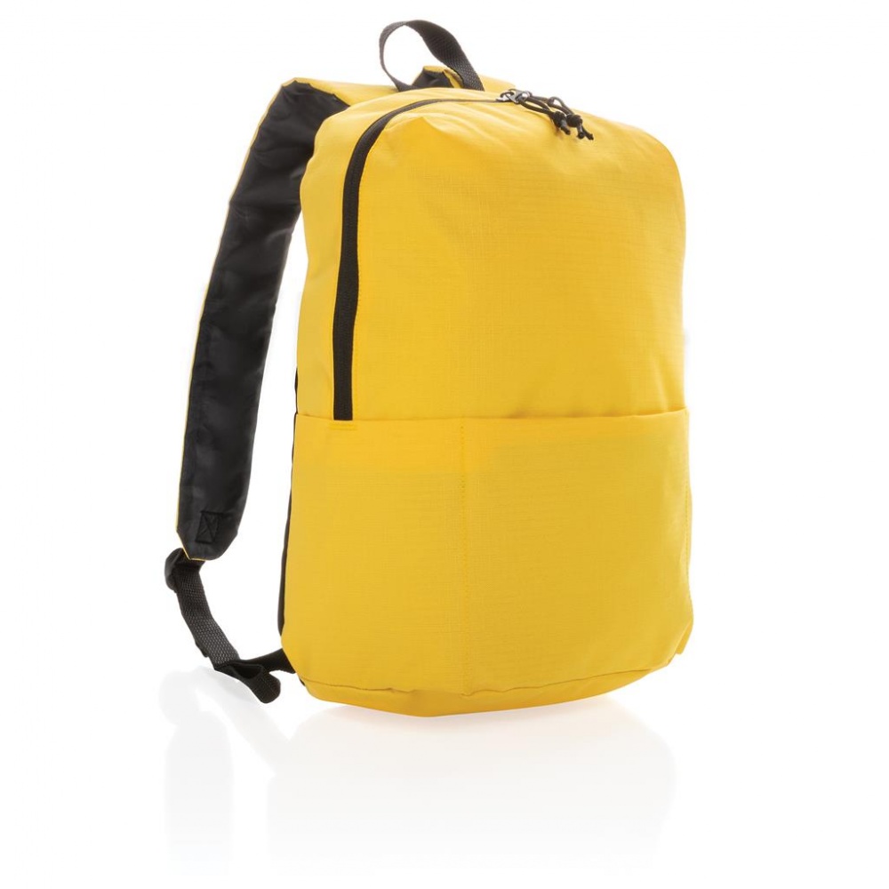 Logo trade advertising products image of: Casual backpack PVC free, yellow