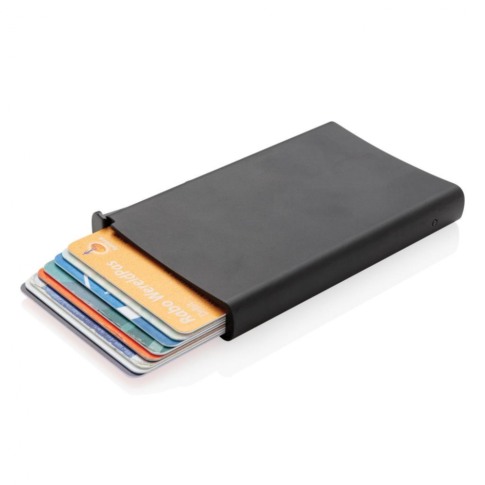 Logotrade corporate gifts photo of: Standard aluminium RFID cardholder, black