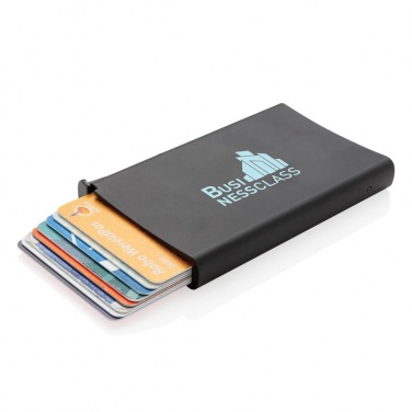 Logotrade promotional gift image of: Standard aluminium RFID cardholder, black