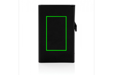 Logotrade advertising product image of: Standard aluminium RFID cardholder, black
