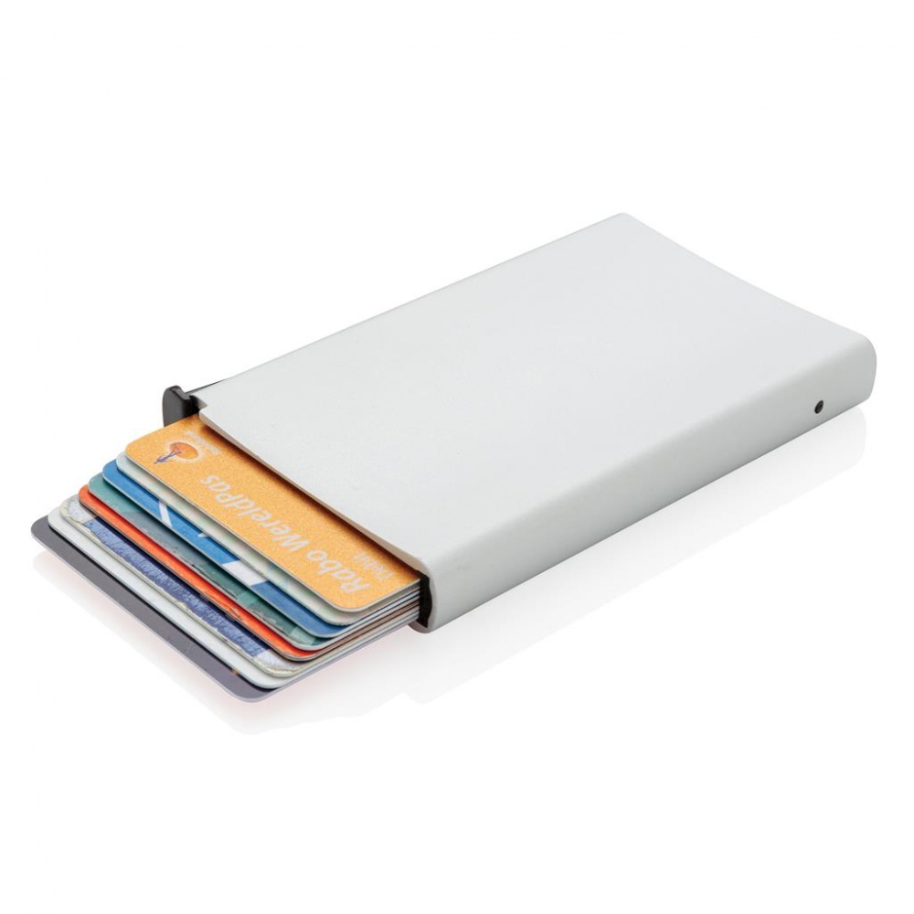 Card pocket Standard aluminum RFID, silver suitable for promotional gifts