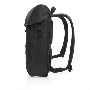 Logo trade advertising products picture of: Osaka  rPET backpack, black