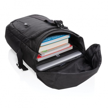 Logotrade promotional gift picture of: Osaka  rPET backpack, black