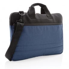 Computer bag for documents and 15" laptop, blue