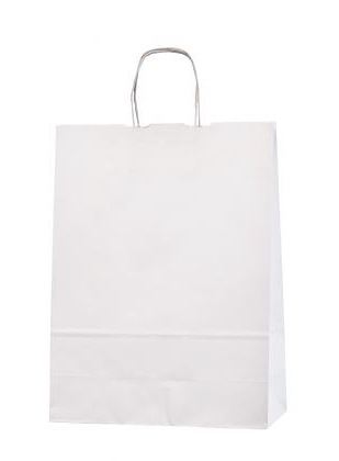 Logotrade promotional products photo of: PAPERBAG WHITE 23X10X32CM