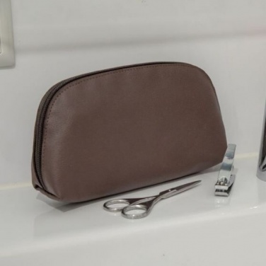 Logo trade advertising products image of: Apple Leather Toiletry Bag
