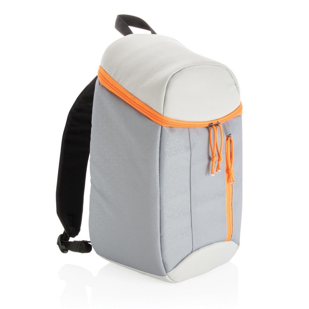 Logo trade business gifts image of: Hiking cooler backpack 10L, grey