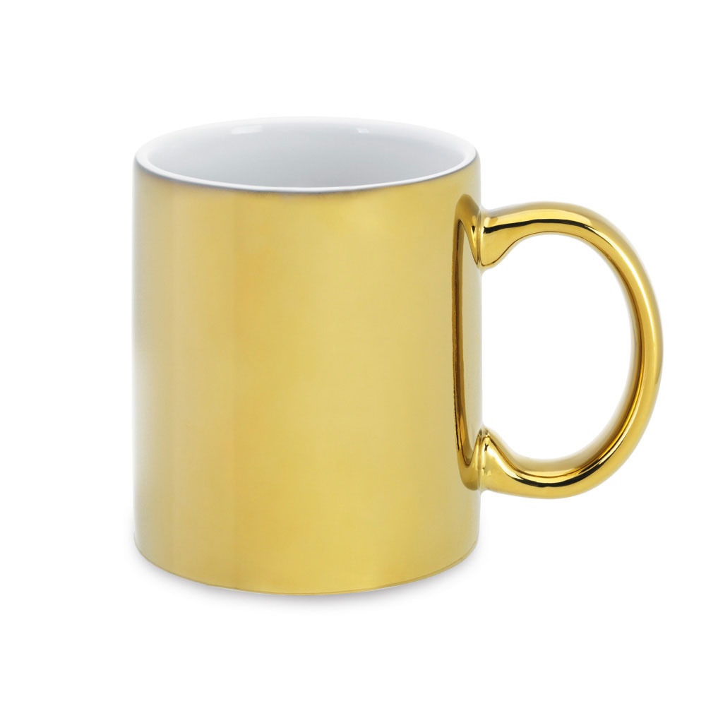 Logo trade business gift photo of: Laffani mug, golden