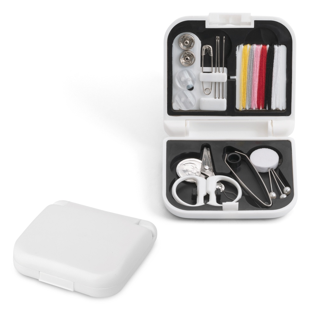 Logo trade promotional items picture of: BILBO travel sewing kit, white
