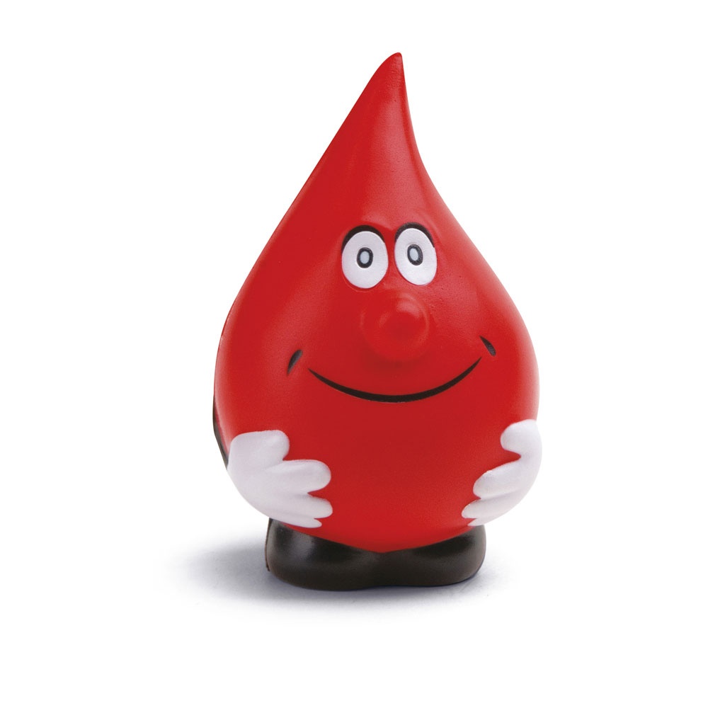 Logo trade promotional gifts picture of: REDS Anti-stress ball, Red