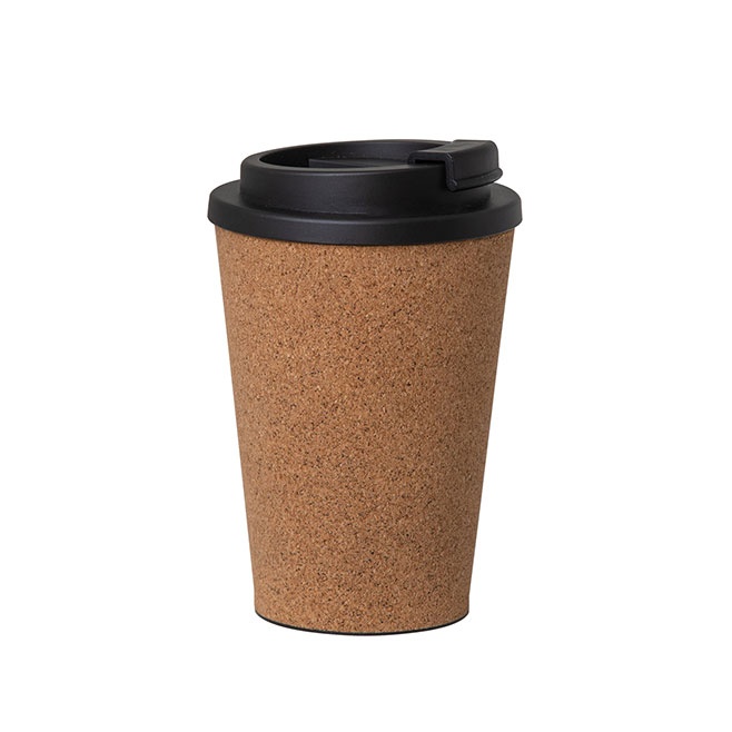 Logo trade business gifts image of: PLA Cork Cup, 500 ml, brown